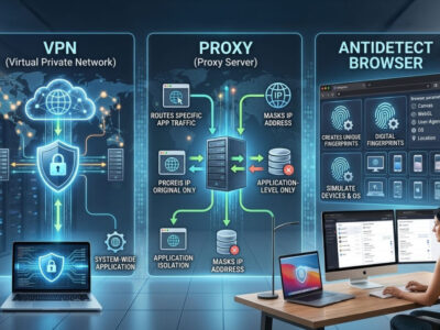 VPN vs Proxy vs Antidetect Browser